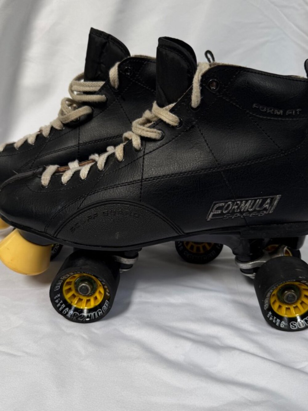 Vintage Chicago Roller Skates Formula Speed Men's Size 12 Sonic GTS Wheels Black